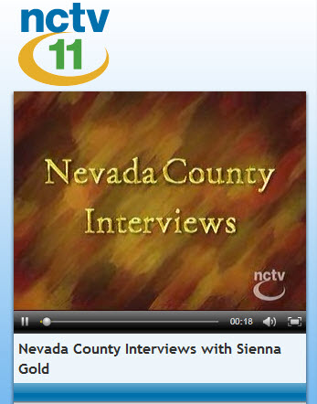 NCTV 11 Nevada County Interviews with Sienna Gold hosted by Lew Sitzer